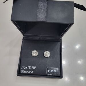 Kohl's Sterling Silver Diamond Stud Earrings